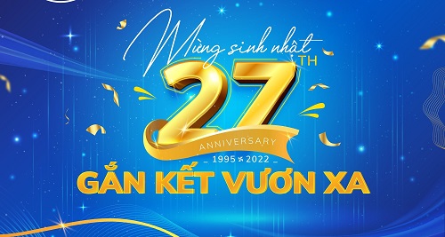 Tiệc sinh nhật công ty 27 năm tuổi